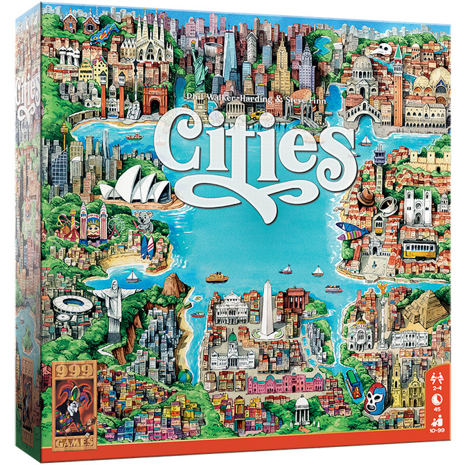 999 Games Cities bordspel Nederlands, 2 - 4 spelers, 30 minuten, Vanaf 10 jaar