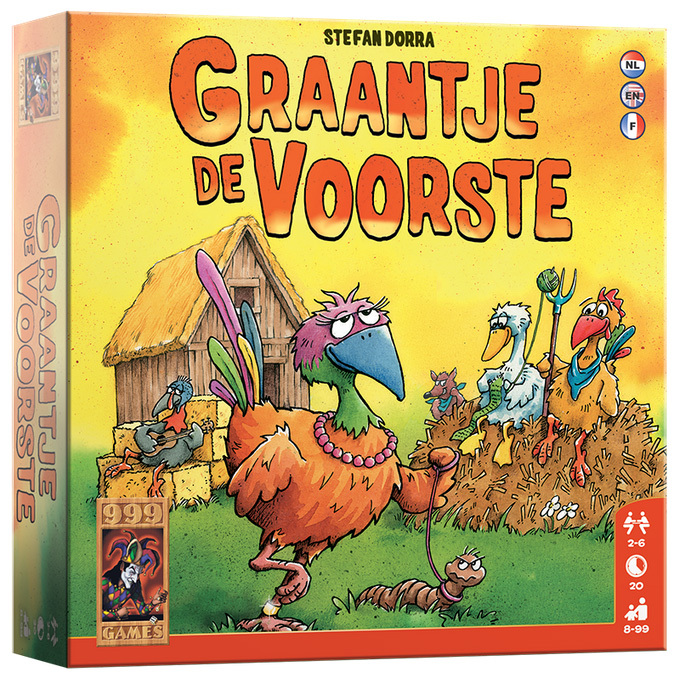 999 Games Graantje de Voorste kaartspel Nederlands, 2 - 6 spelers, 20 minuten, Vanaf 8 jaar