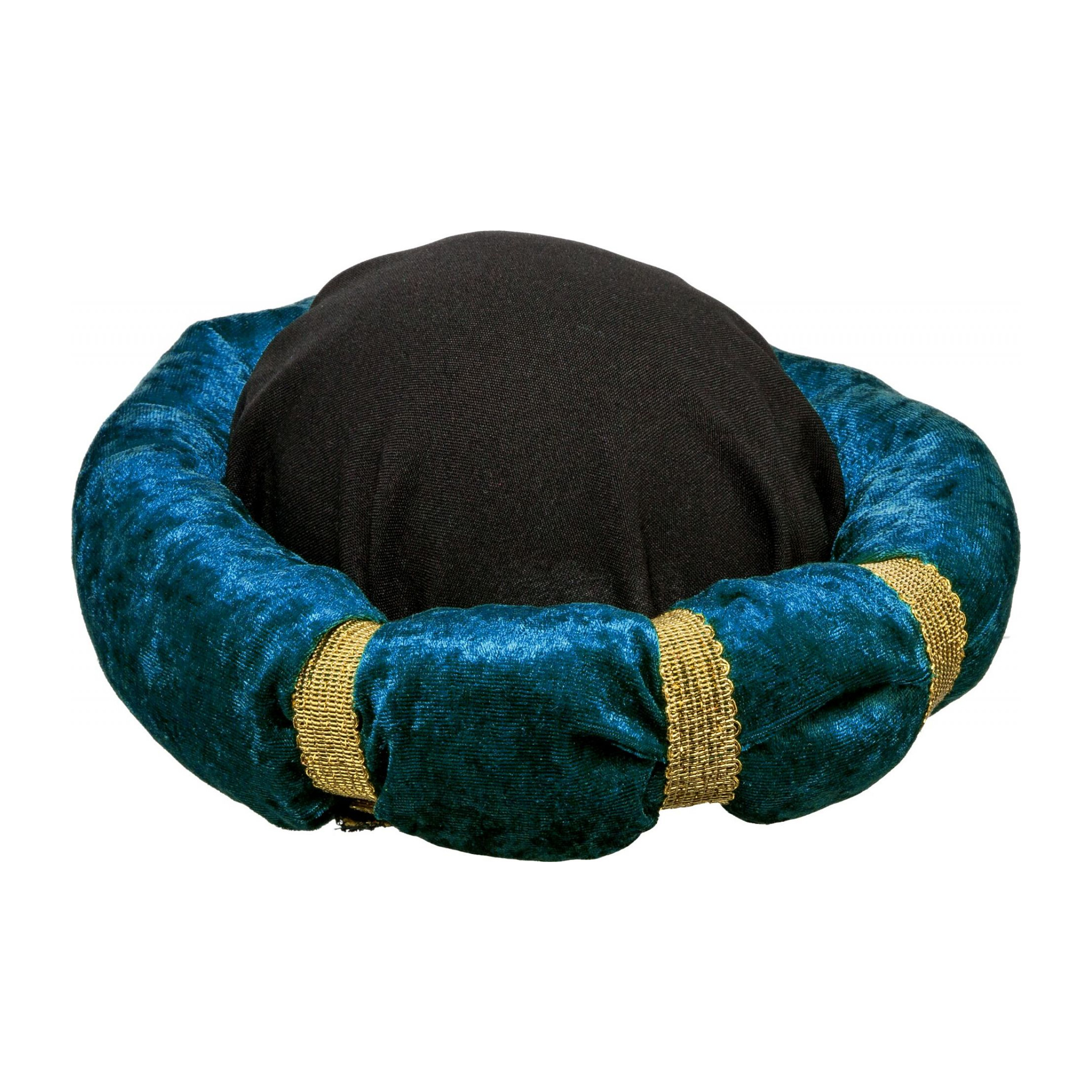 Carnaval verkleed Tulband - 1001 nacht Sultan - blauw - volwassen - themafeest -