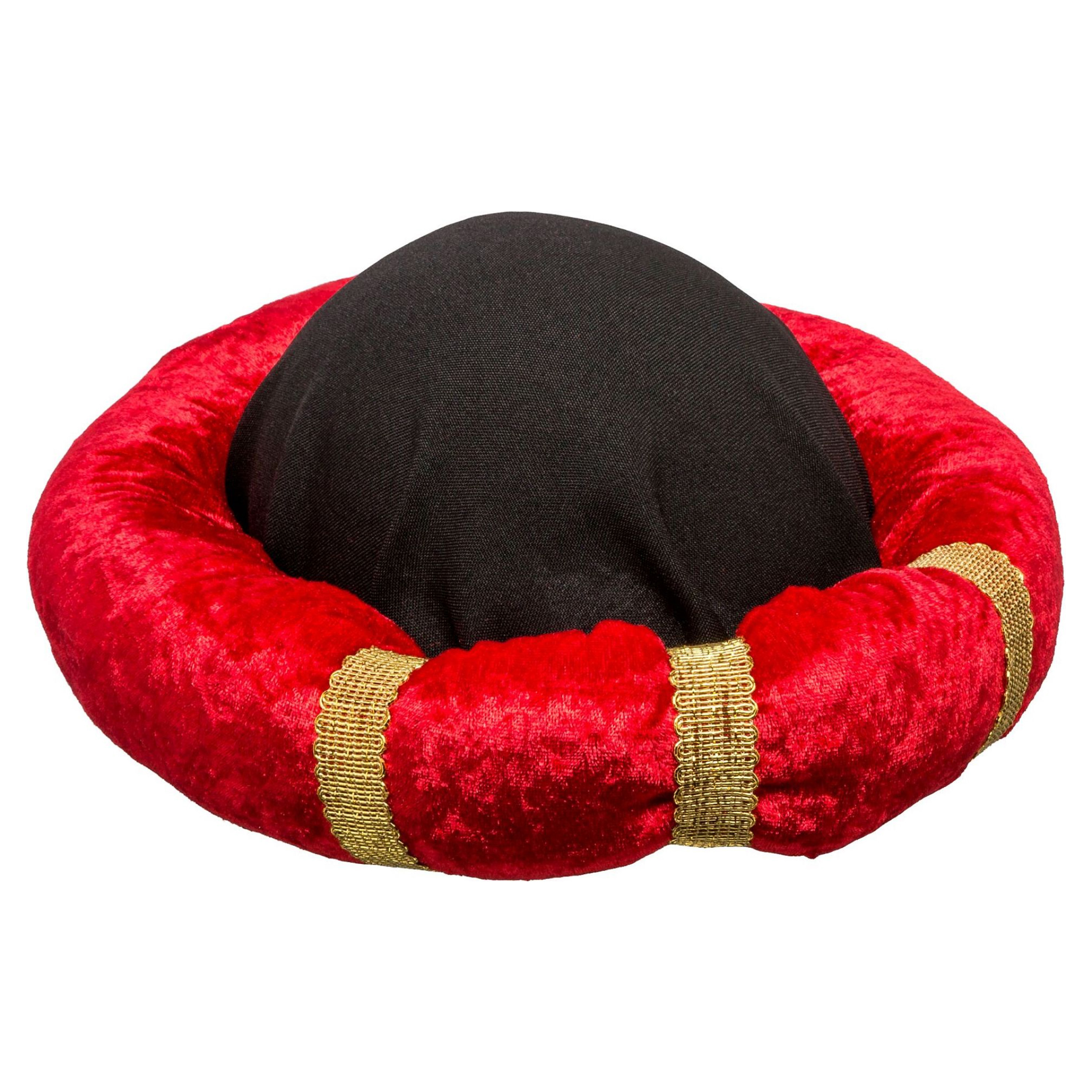 Carnaval verkleed Tulband - 1001 nacht Sultan - rood - volwassen - themafeest -