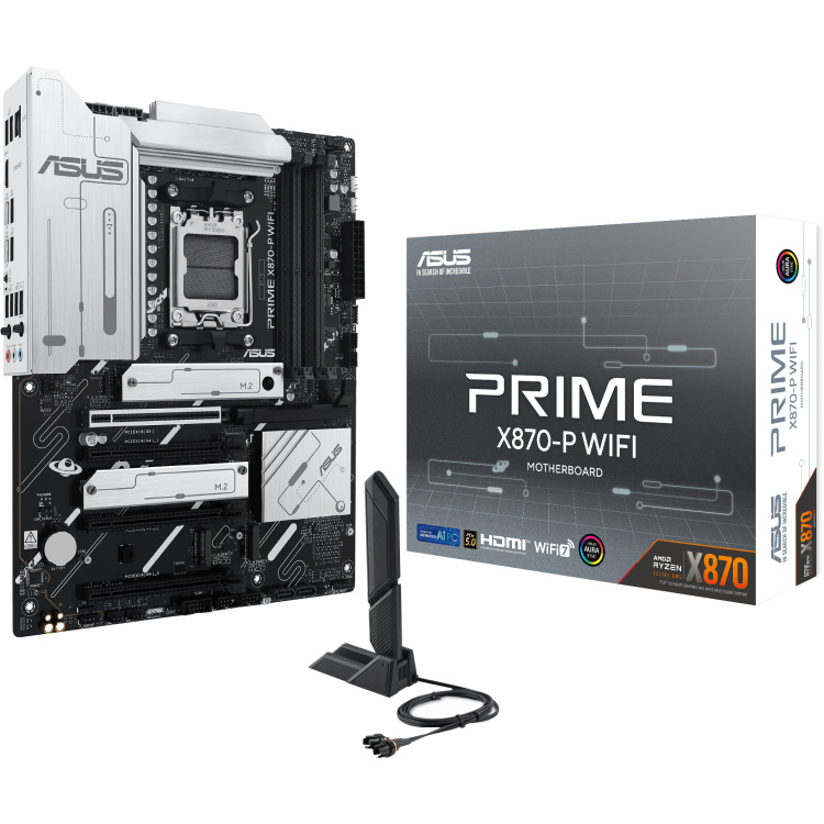 ASUS PRIME X870-P WIFI moederbord 2.5Gb-LAN, WLAN, BT, Sound, ATX