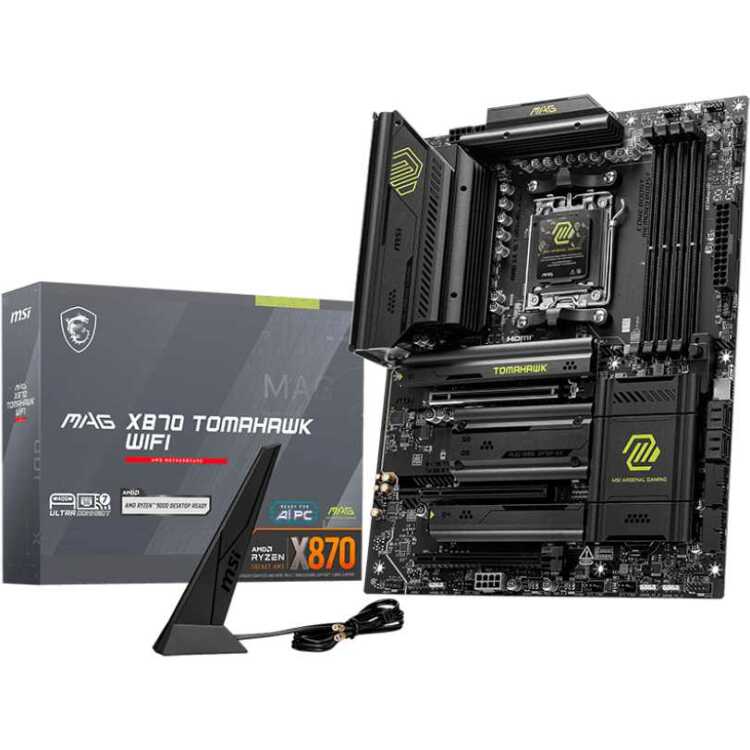 MSI MAG X870 TOMAHAWK WIFI moederbord RAID, 5 Gb-LAN, WLAN, BT, Sound, ATX