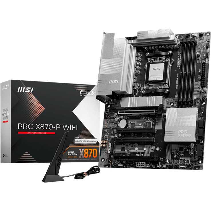 MSI PRO X870-P WIFI moederbord 5Gb-LAN, WLAN, BT, Sound, ATX