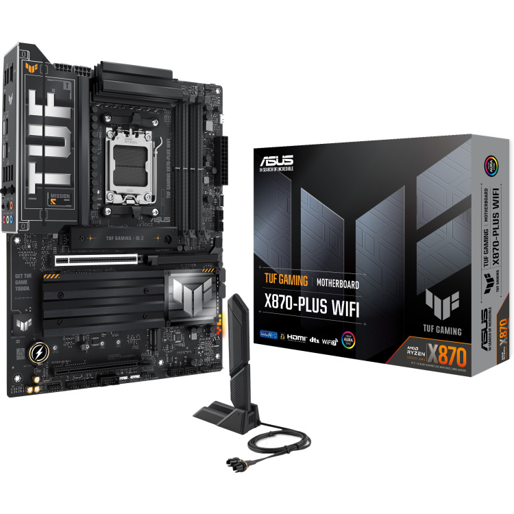 ASUS TUF GAMING X870-PLUS WIFI moederbord 2.5Gb-LAN, WLAN, BT, Sound, ATX