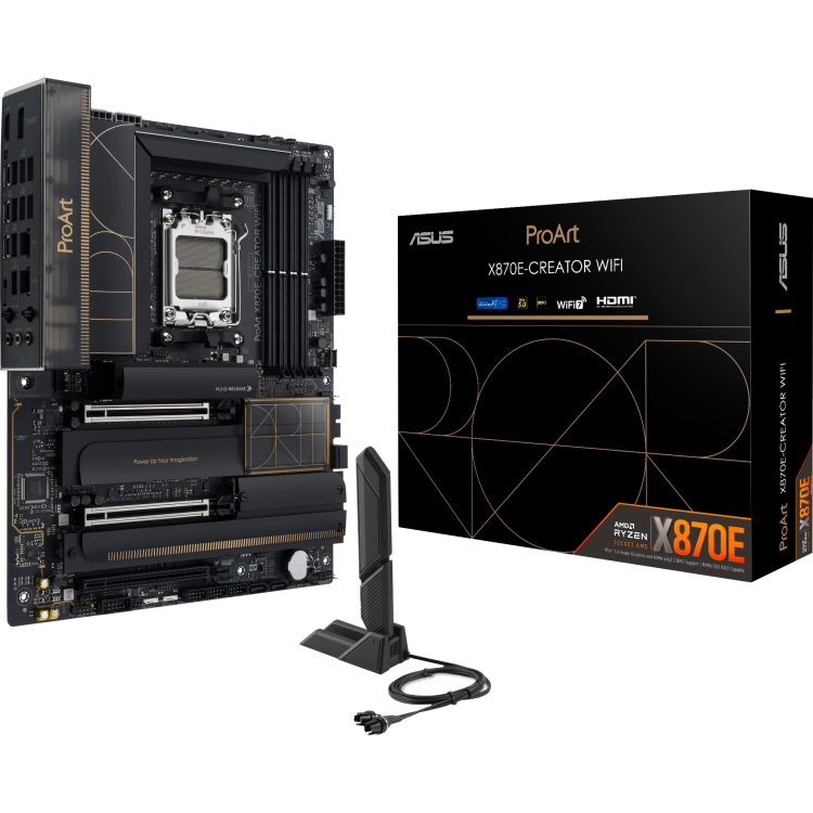 ASUS ProArt X870E-CREATOR WIFI moederbord 2.5Gb-LAN, WLAN, BT, Sound, ATX