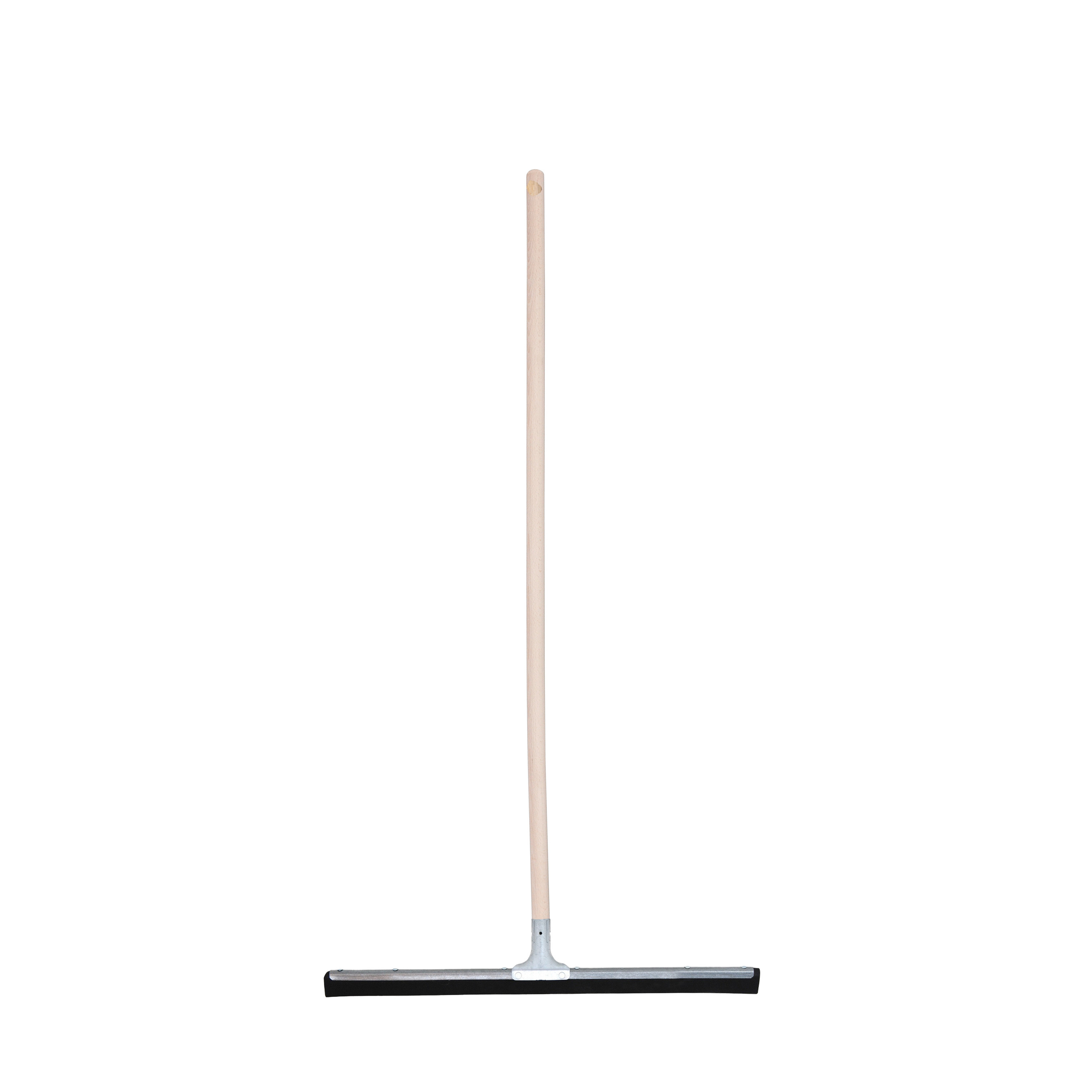 Vloertrekker/douchetrekker voor water - metaal/natuurrubber - breedte 60 cm - steel hout 120 cm -