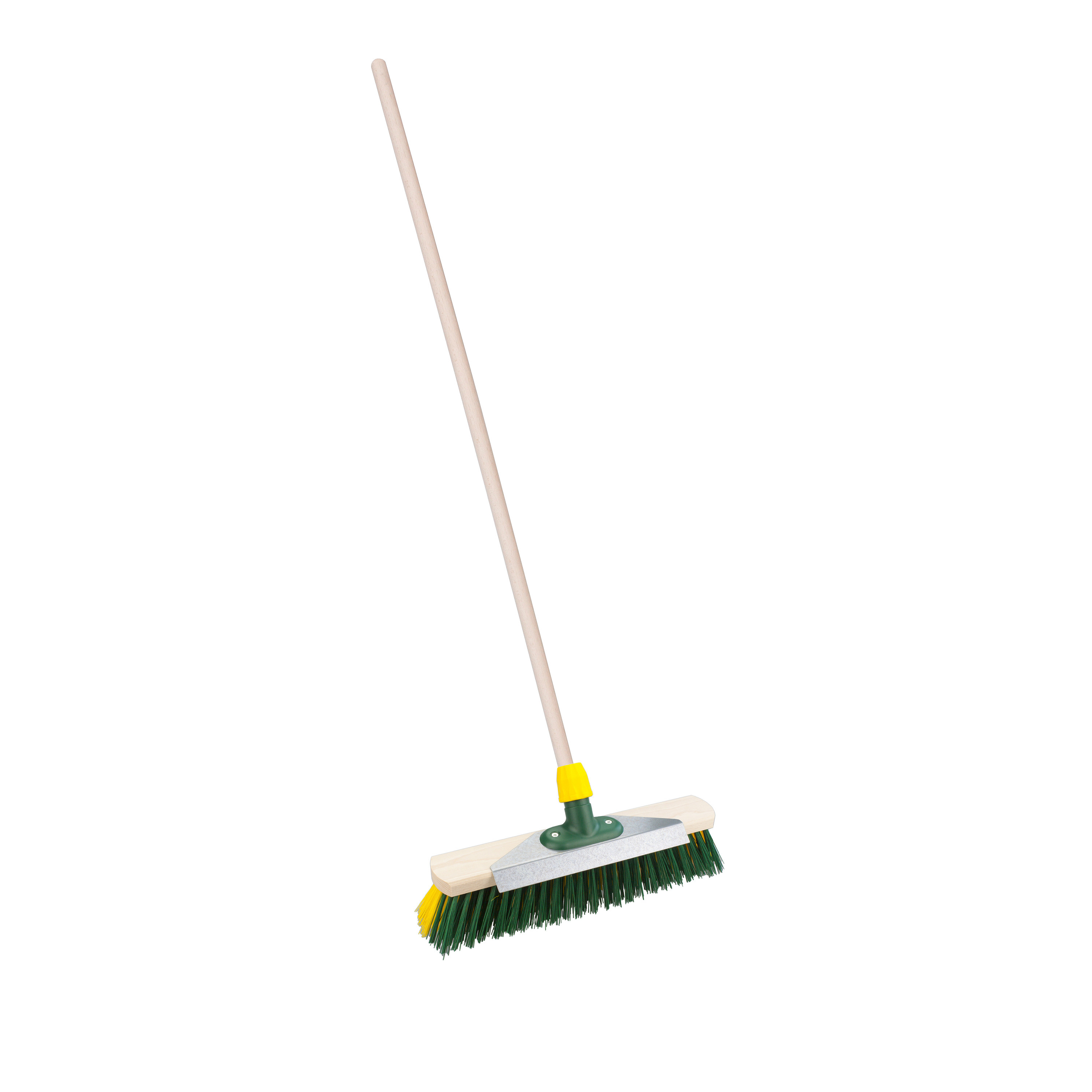 Straatbezem Snowmaster voor buiten - Bezemkop 40 cm - Kunststof - Steel hout 130 cm - met schraper -