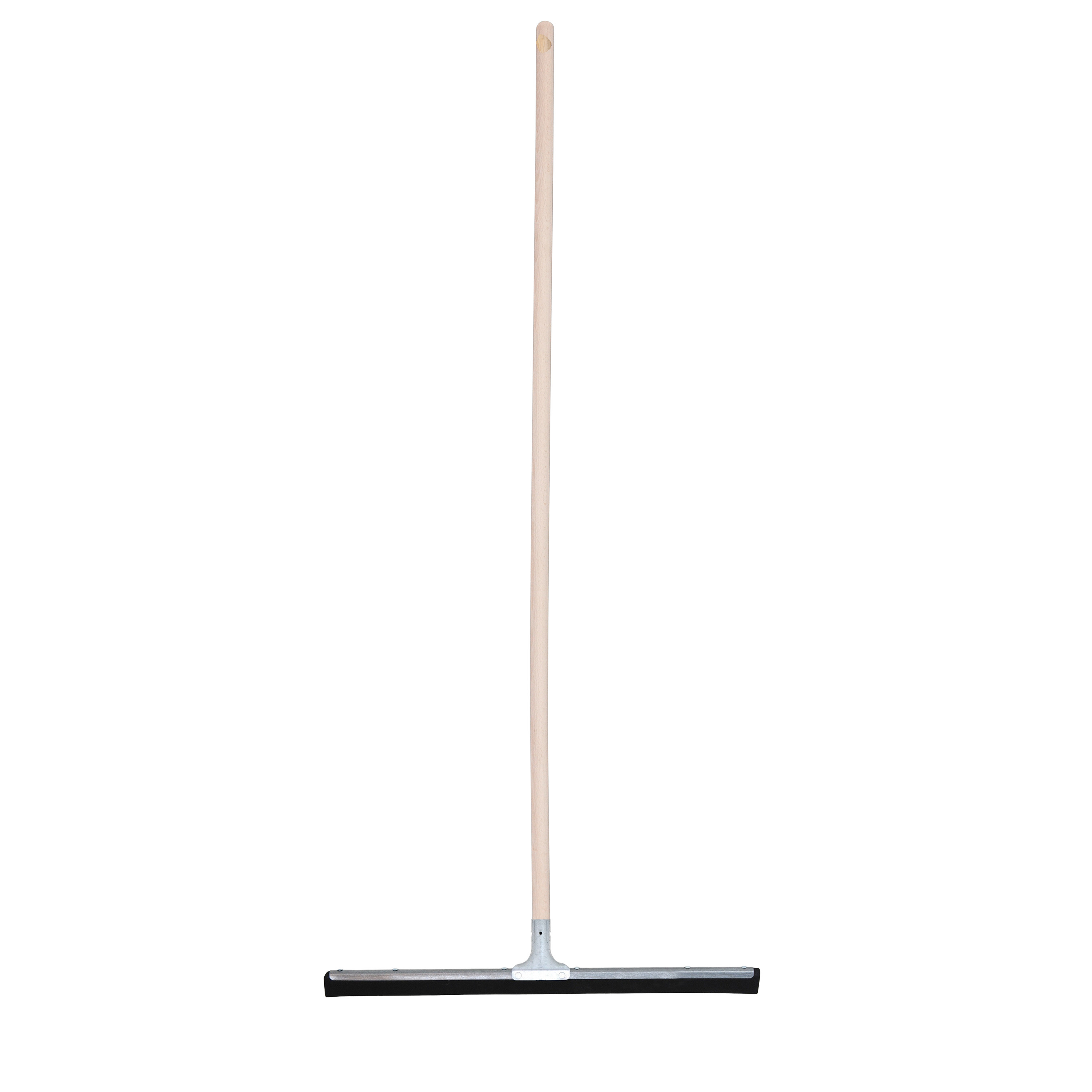 Vloertrekker/douchetrekker voor water - metaal/natuurrubber - breedte 60 cm - steel hout 140 cm -