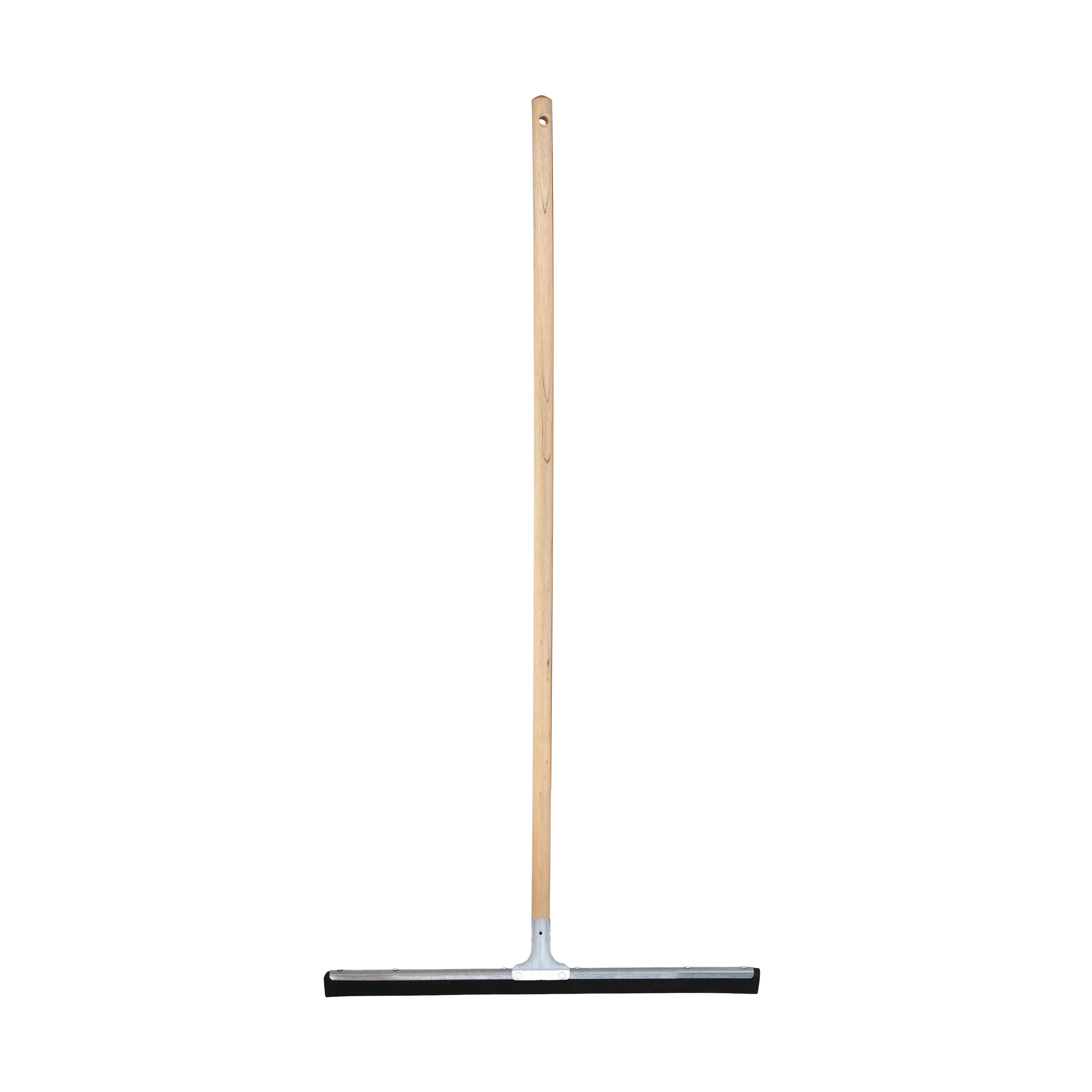 Vloertrekker/douchetrekker voor water - metaal/natuurrubber - breedte 60 cm - steel hout 130 cm -
