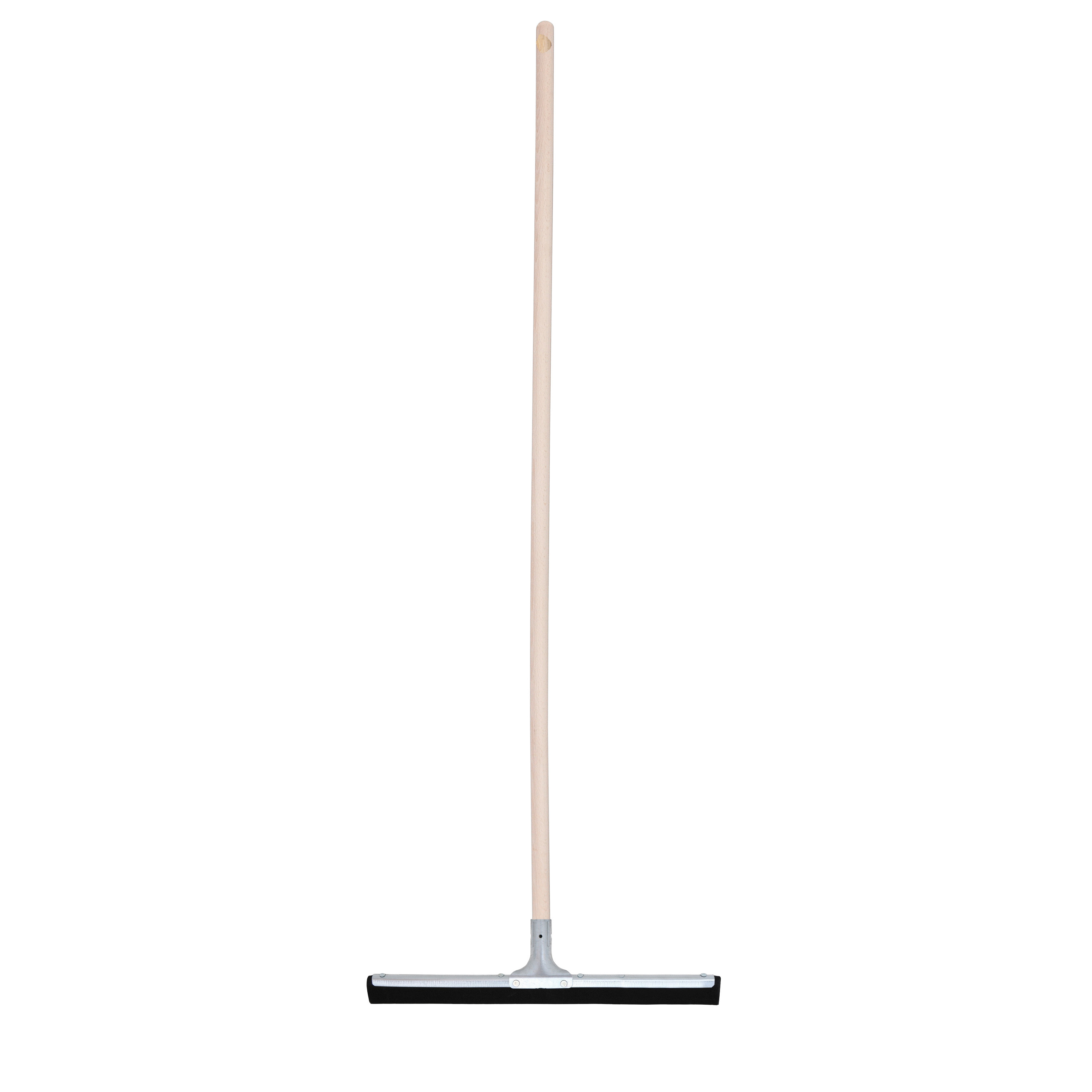 Vloertrekker/douchetrekker voor water - metaal/natuurrubber - breedte 44 cm - steel hout 140 cm -