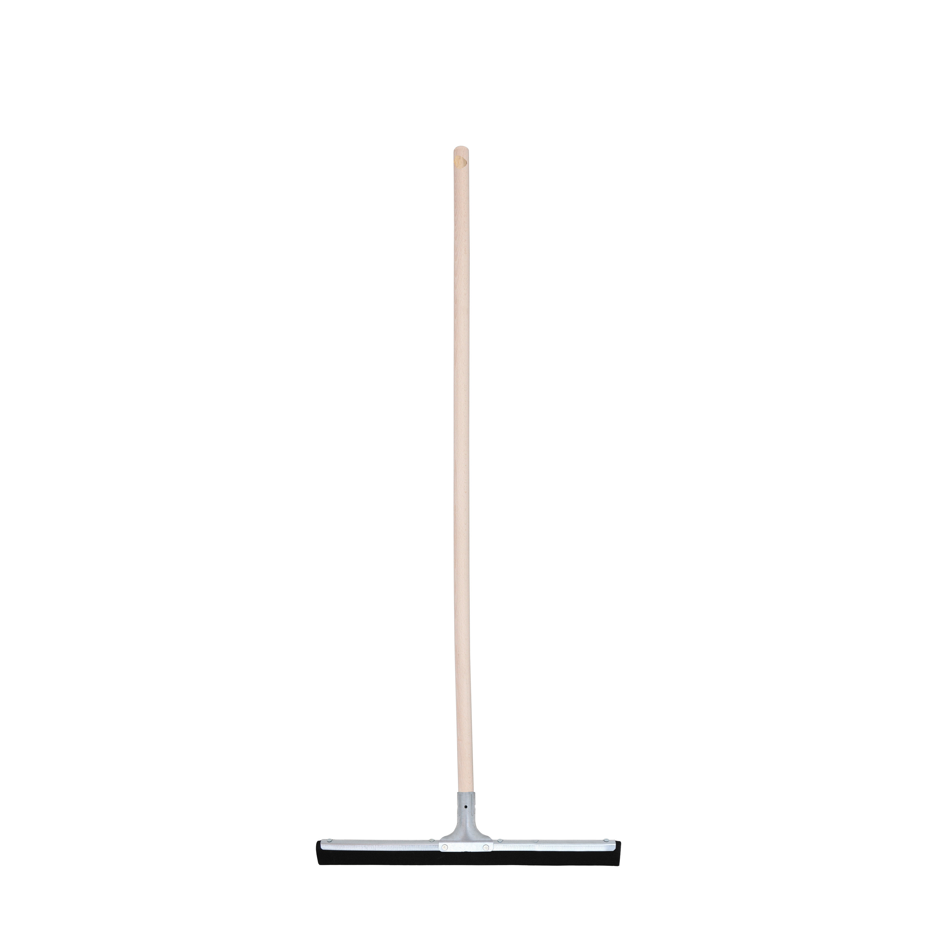Vloertrekker/douchetrekker voor water - metaal/natuurrubber - breedte 44 cm - steel hout 120 cm -