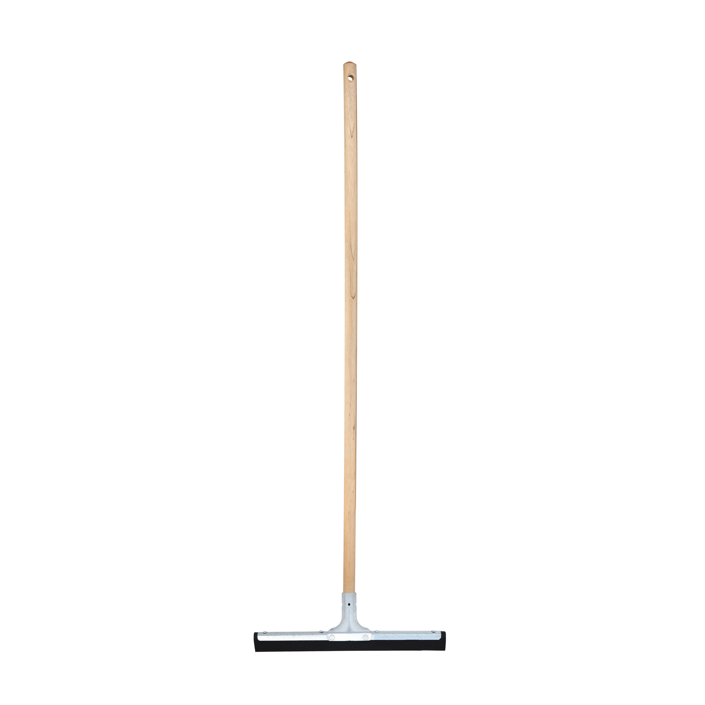 Vloertrekker/douchetrekker voor water - metaal/natuurrubber - breedte 34 cm - steel hout 130 cm -