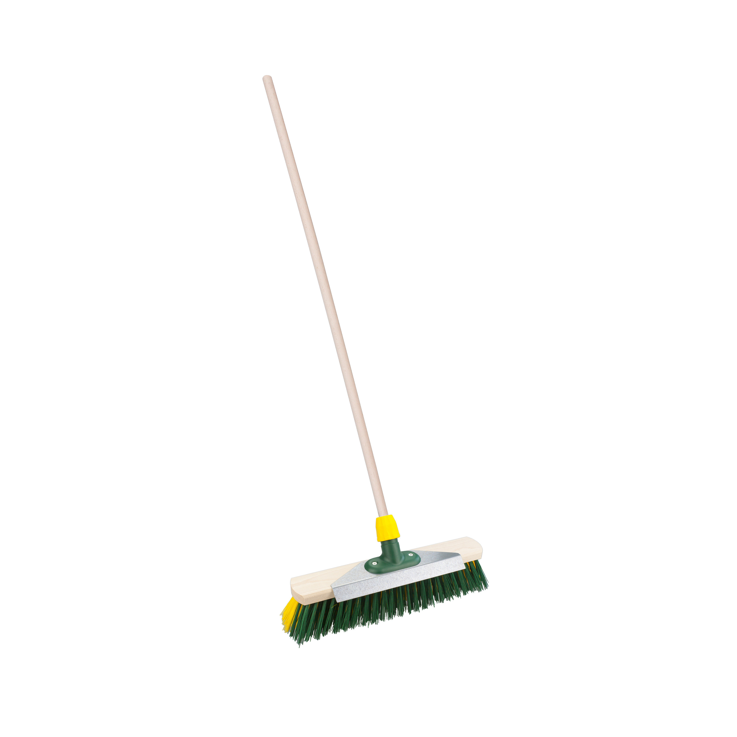 Straatbezem Snowmaster voor buiten - Bezemkop 40 cm - Kunststof - Steel hout 120 cm - met schraper -