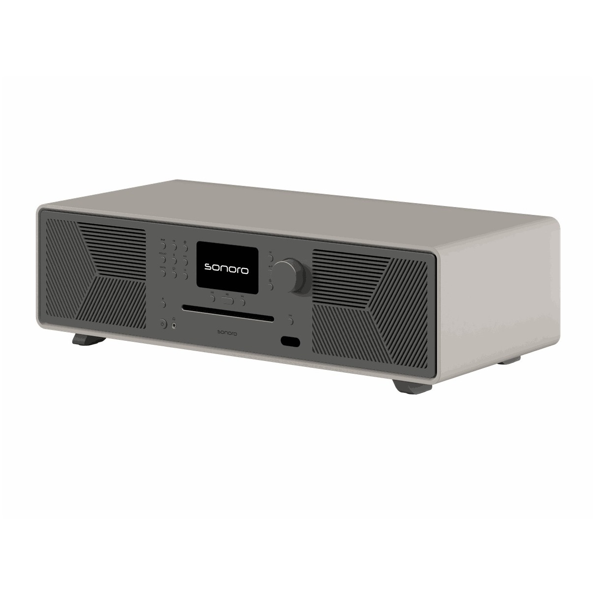 Sonoro MEISTERSTÜCK - Smart all-in-one musicsystem Hybride radio Grijs