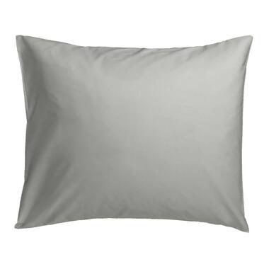 Kussensloop Percale katoen 2 stuks - lichtgrijs - 60x70 cm - Leen Bakker