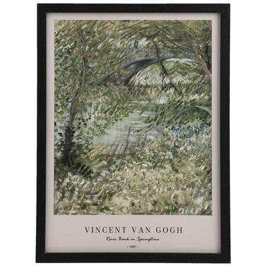 Poster Van Gogh - MDF/glas - 20x30 cm - Leen Bakker