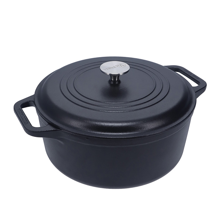 Victoria Dutch Oven, 26 cm 5,7 liter, Seasoned bak-/braadpan Color+Kraft Cardboard Box