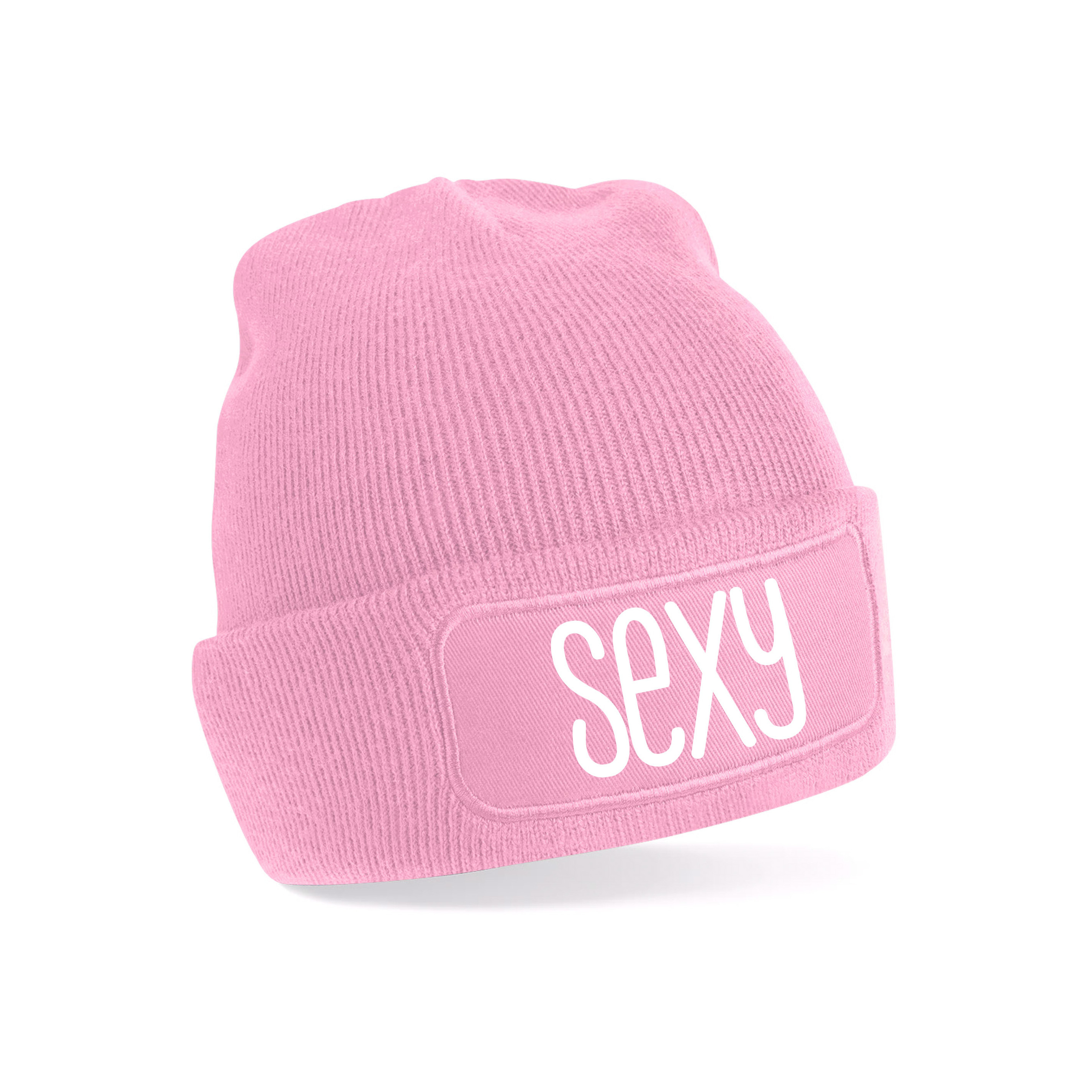 Wintersport muts voor volwassenen - sexy - roze - one size - Apres ski beanie One size -