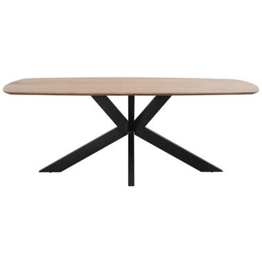 Eetkamertafel Trevora ovaal - mangohout - 230x100 cm - Leen Bakker