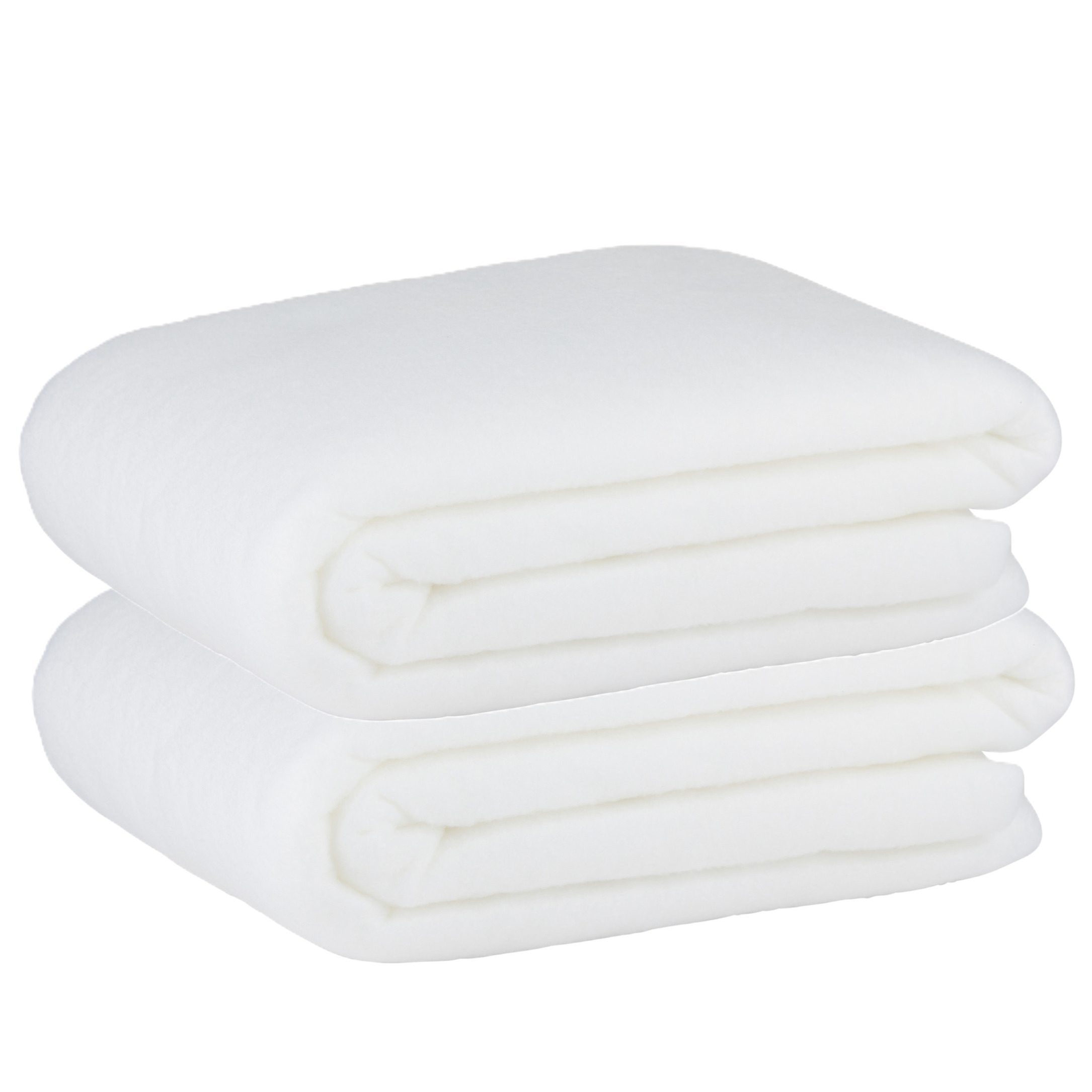 Articasa Sneeuwdekens - 2x - wit - 90 x 120 cm - polyester - sneeuwtapijt - kerstversiering -