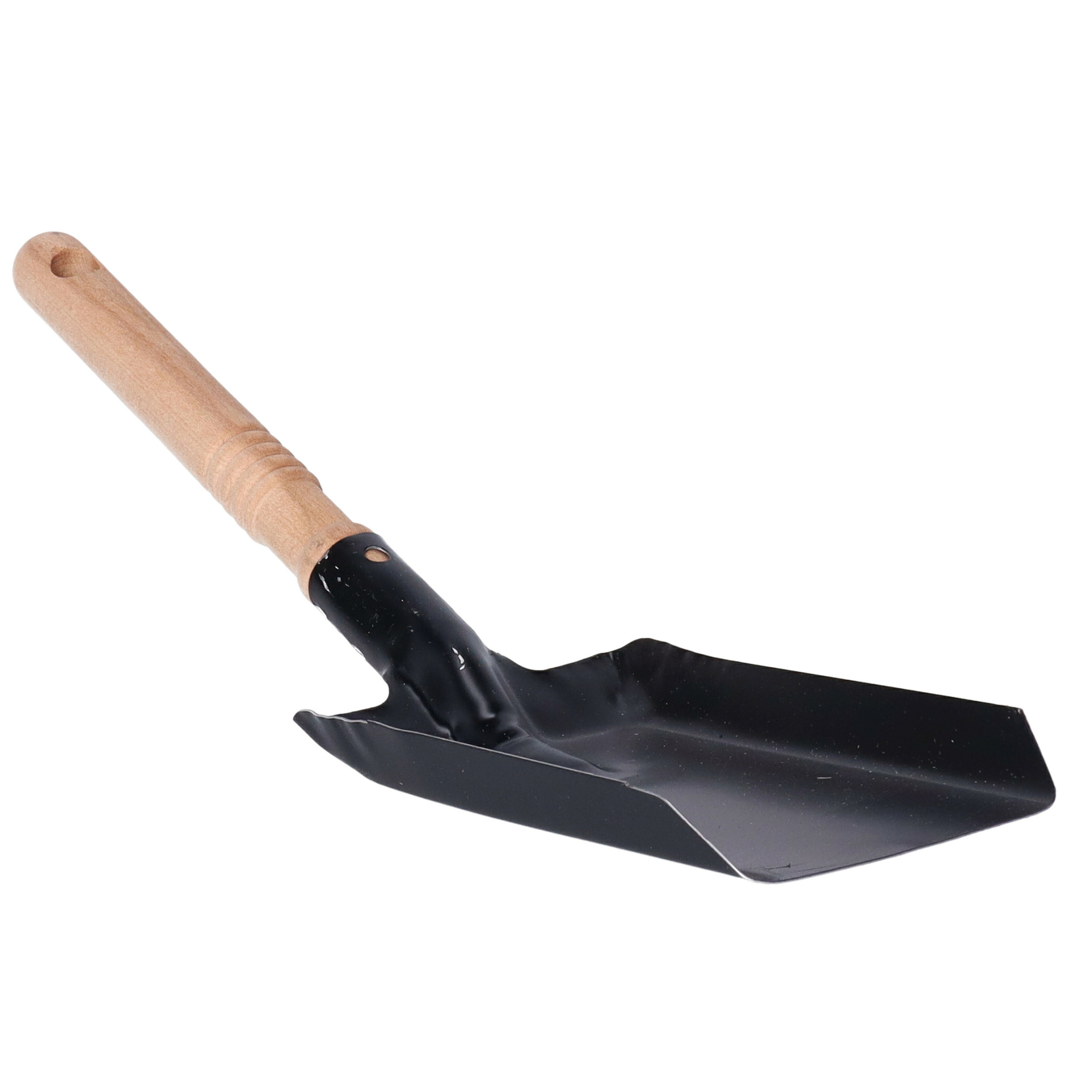 Buemag BBQ en Haard Kolenblik - metaal/hout - 40x10 cm - zwart - asblik - ophangoog - binnen/buiten -