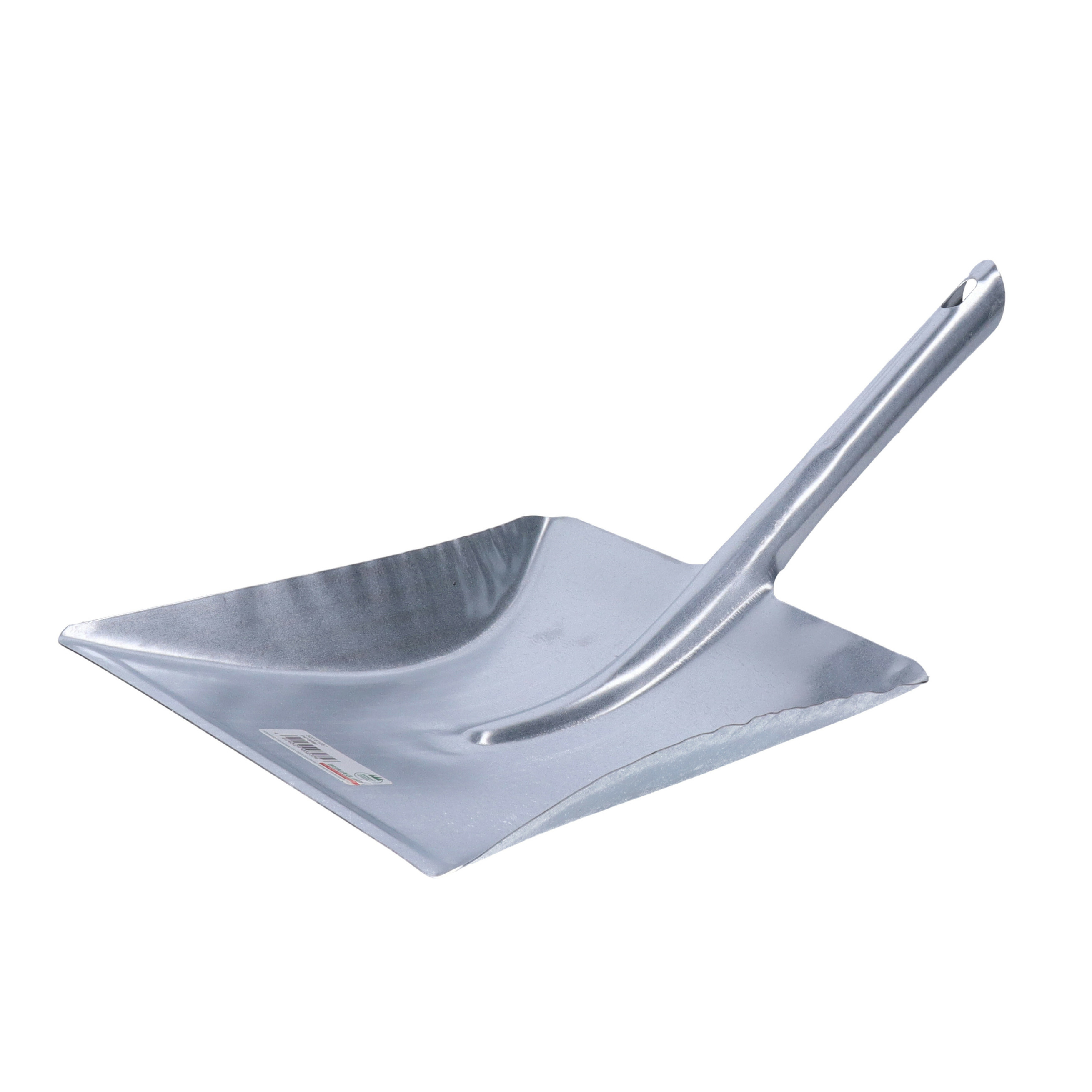 Buemag Vuilblik - roestvrij metaal - 40 x 20 cm - zilver - stofblik - ophang oog - binnen en buiten -