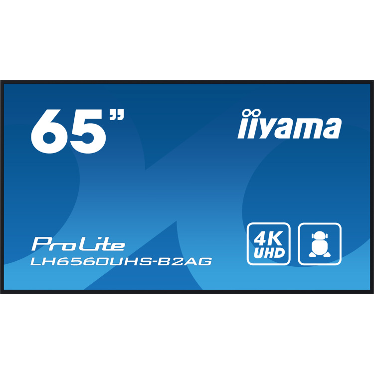 iiyama ProLite LH6560UHS-B2AG public display HDMI, LAN, USB, Audio, Android 11
