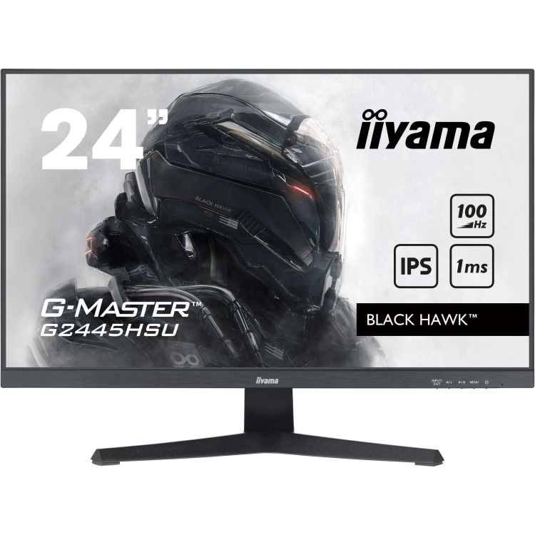 iiyama G-Master Black Hawk G2445HSU-B2 gaming monitor 100 Hz, HDMI, DisplayPort, USB, Audio