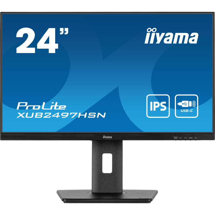 iiyama ProLite XUB2497HSN-B2 ledmonitor 100 Hz, HDMI, DisplayPort, USB-C, Audio