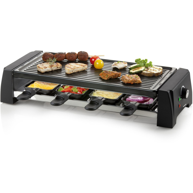 Domo Steengrill Raclette DO9189G gourmetstel 2 verwisselbare platen