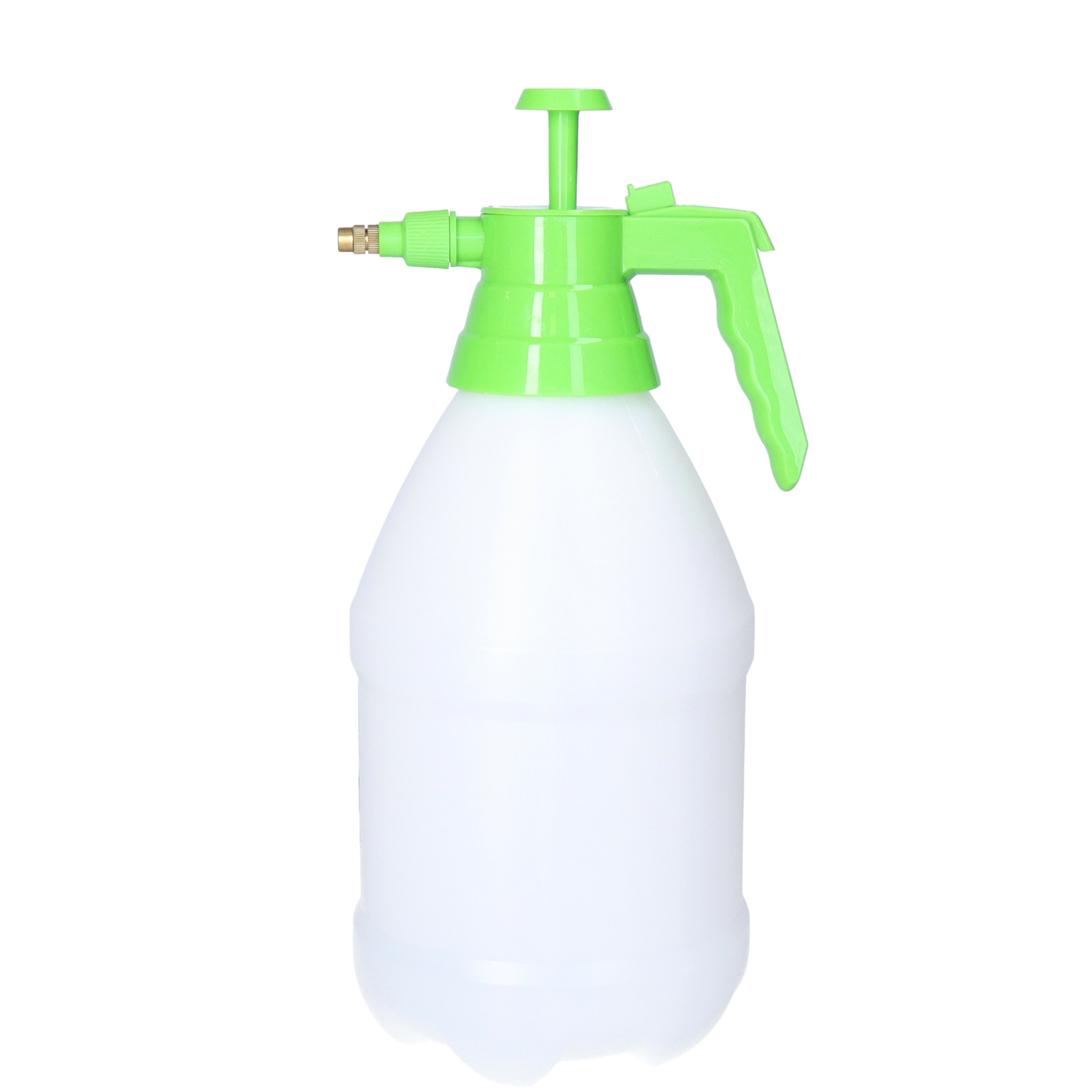Plantenspuit met hoge druk sproeier/vernevelaar - kunststof - 3 liter - groen/wit - 34 cm -