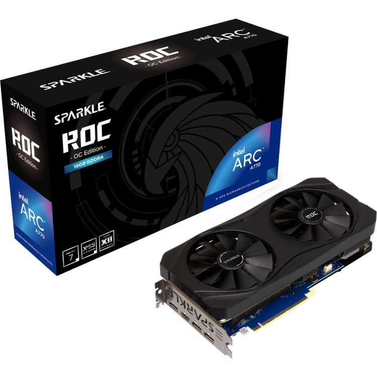 Sparkle Intel Arc A770 ROC OC Edition grafische kaart 1x HDMI, 3x DisplayPort