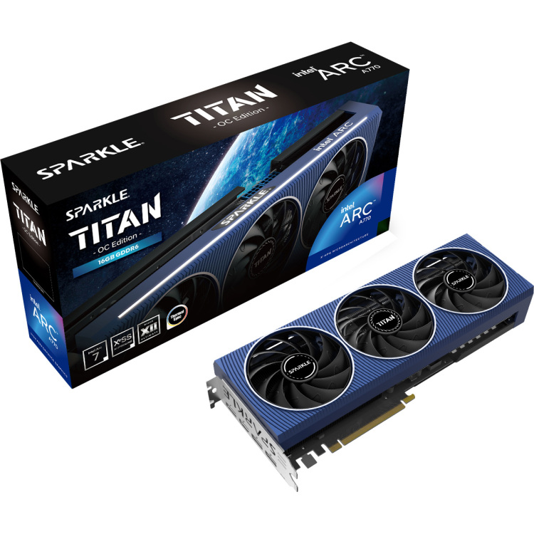 Sparkle Intel Arc A770 TITAN OC Edition grafische kaart 1x HDMI, 3x DisplayPort