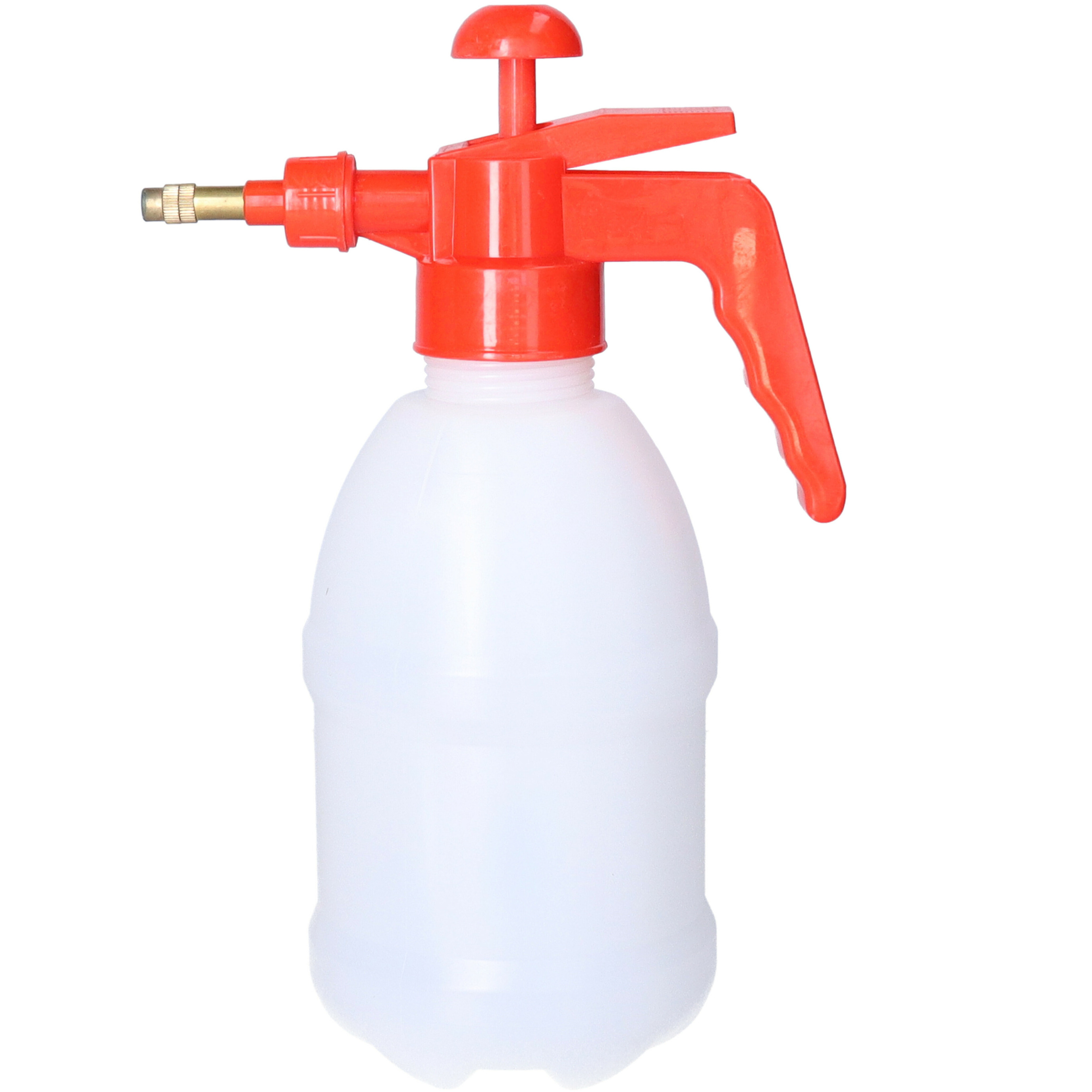 Plantenspuit met hoge druk sproeier/vernevelaar - kunststof - 1 liter - rood/wit - 28 cm -