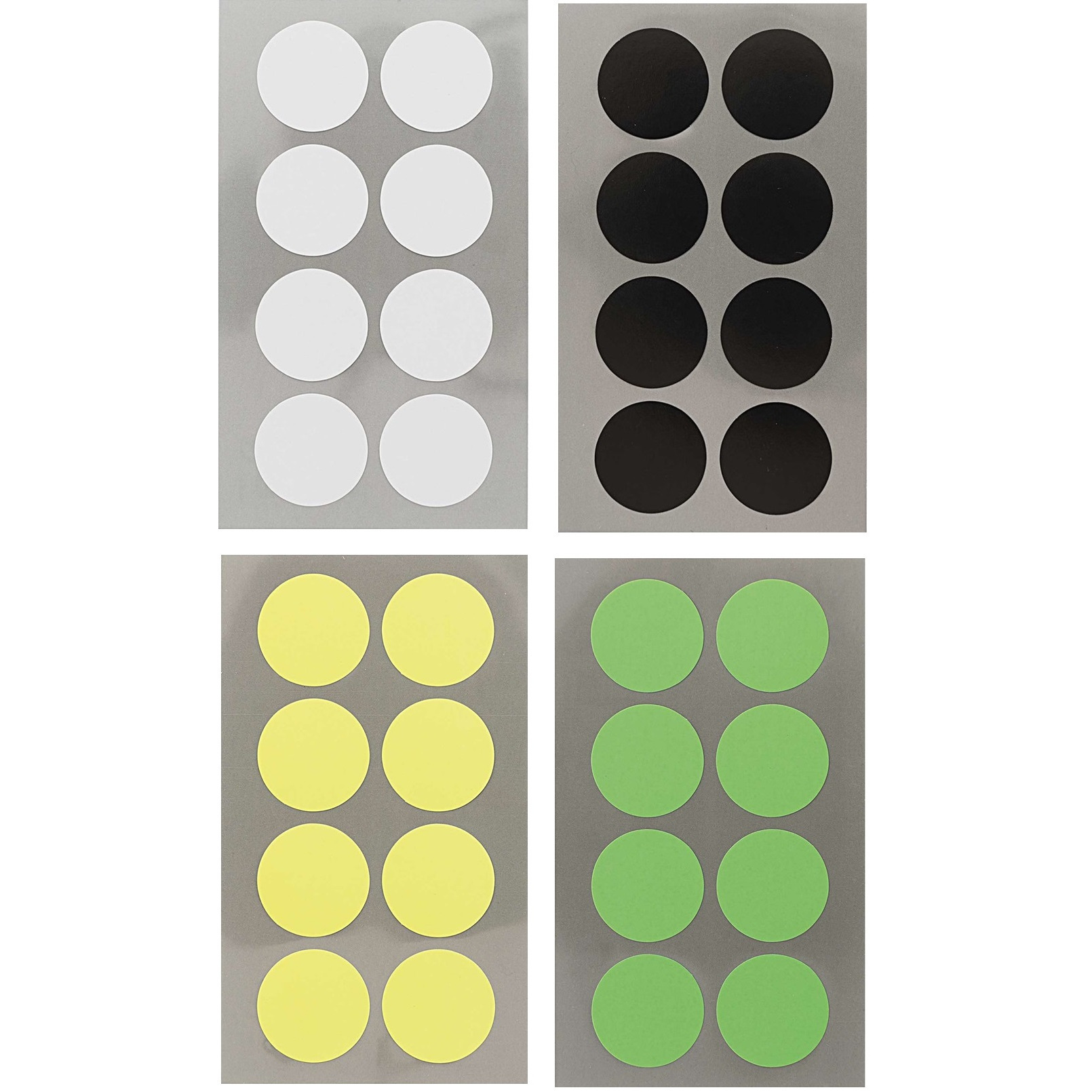 Hobby stickers - 128x stuks - D25 mm - kleurenmix - ronde stickers - Kantoor stickers - Etiketten -