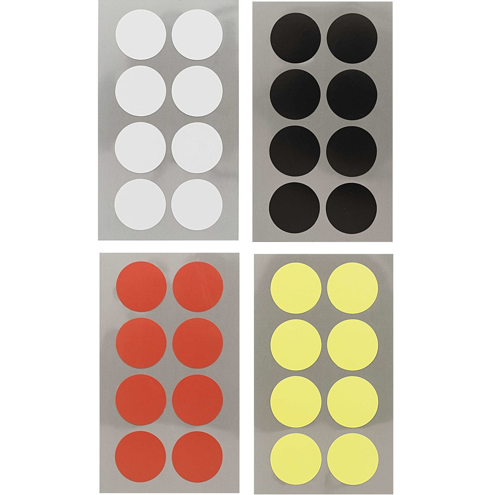 Hobby stickers - 128x stuks - D25 mm - kleurenmix - ronde stickers - Kantoor stickers - Etiketten -
