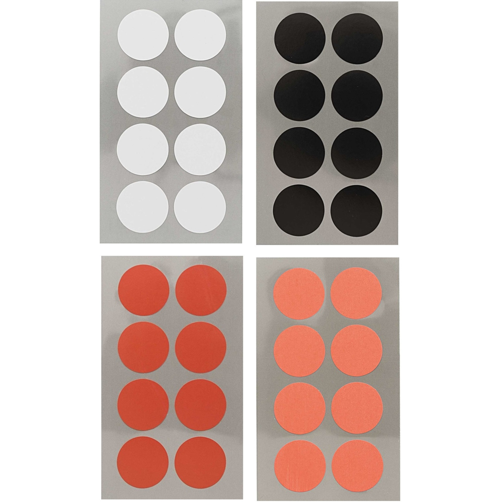 Hobby stickers - 128x stuks - D25 mm - kleurenmix - ronde stickers - Kantoor stickers - Etiketten -