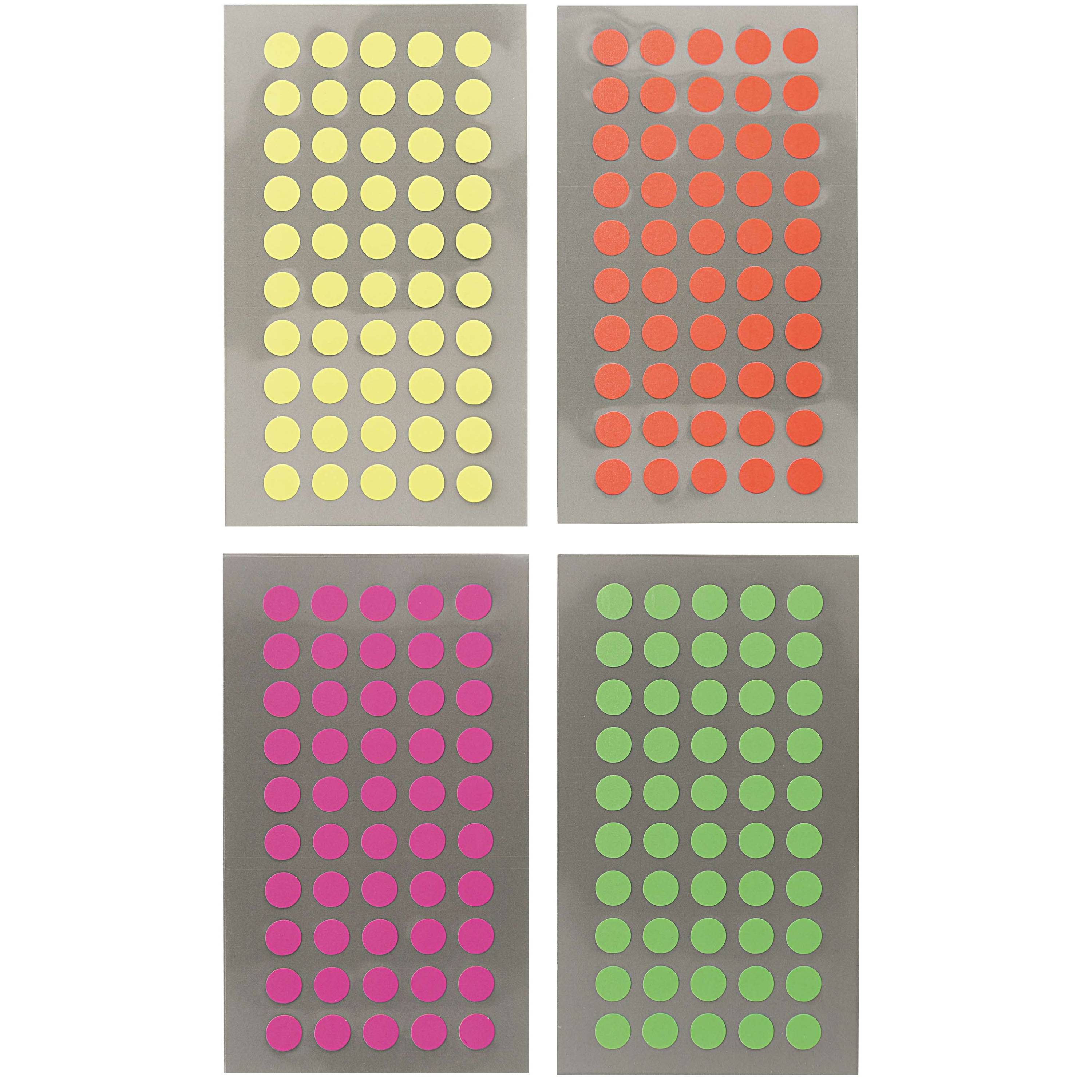 Hobby stickers - 800x stuks - D8 mm - kleurenmix - ronde stickers - Kantoor stickers - Etiketten -