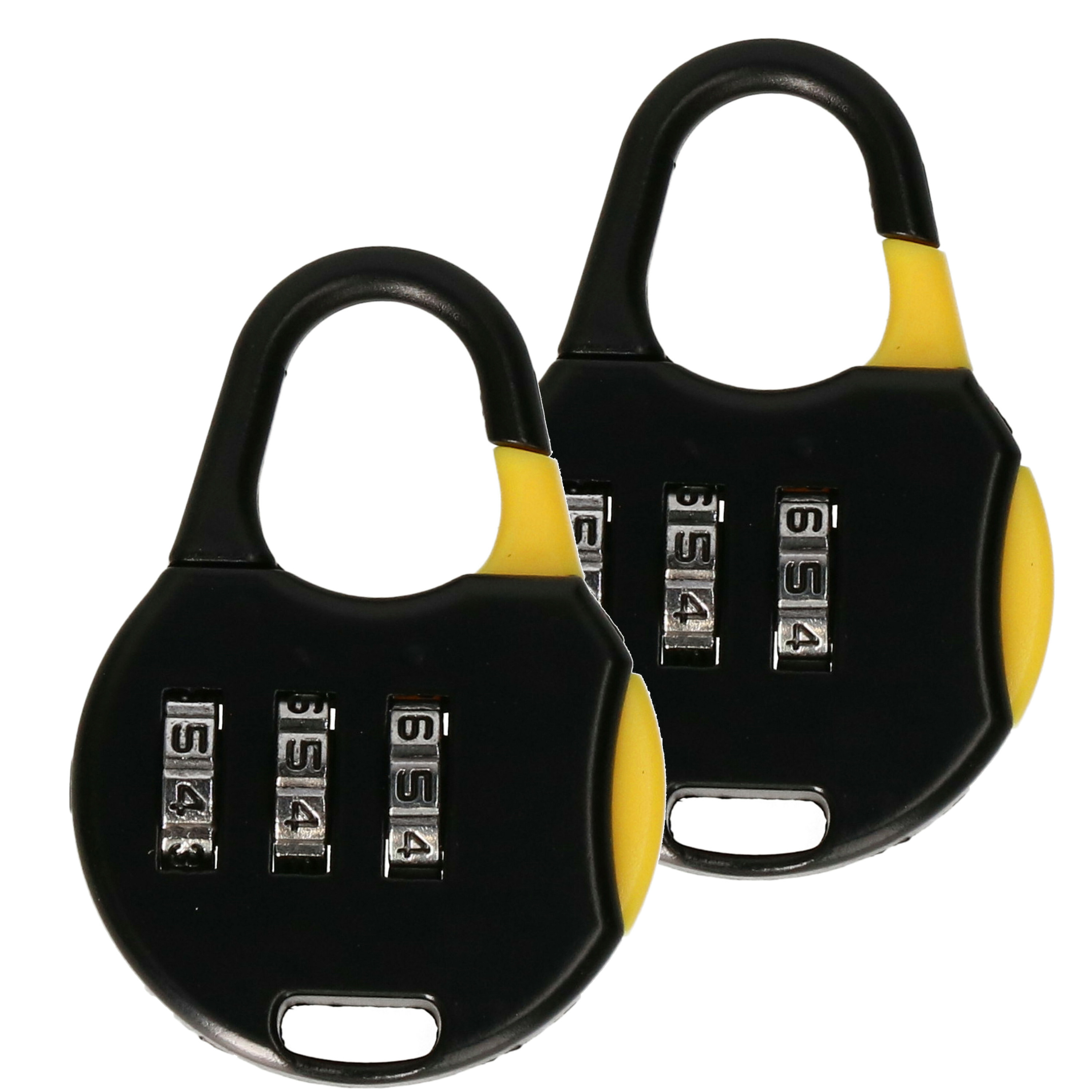 CM Hangslot met code - 2x - cijfer code - gecodeerd slot - lockerslot -