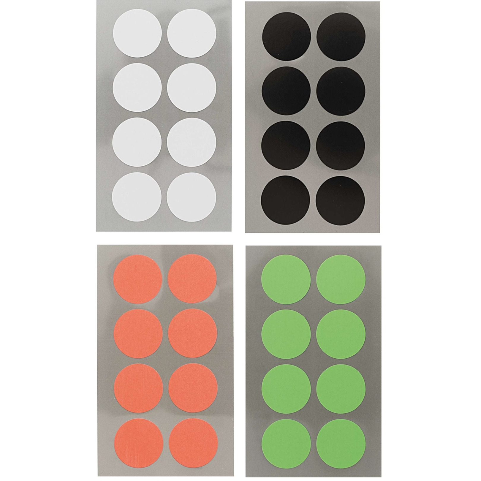 Hobby stickers - 128x stuks - D25 mm - kleurenmix - ronde stickers - Kantoor stickers - Etiketten -
