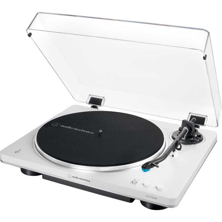 Audio-Technica AT-LP70XBT platenspeler Phono/line-voorversterker, Bluetooth, Volautomatische, Riemaandrijving, 33-1/3 en 45 toeren