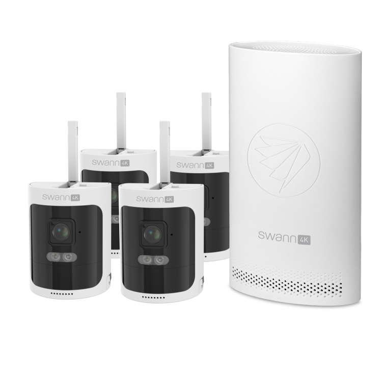 Swann AllSecure4K Wireless Security Kit met 4x Wire-Free Cameras & NVR Tower beveiligingscamera