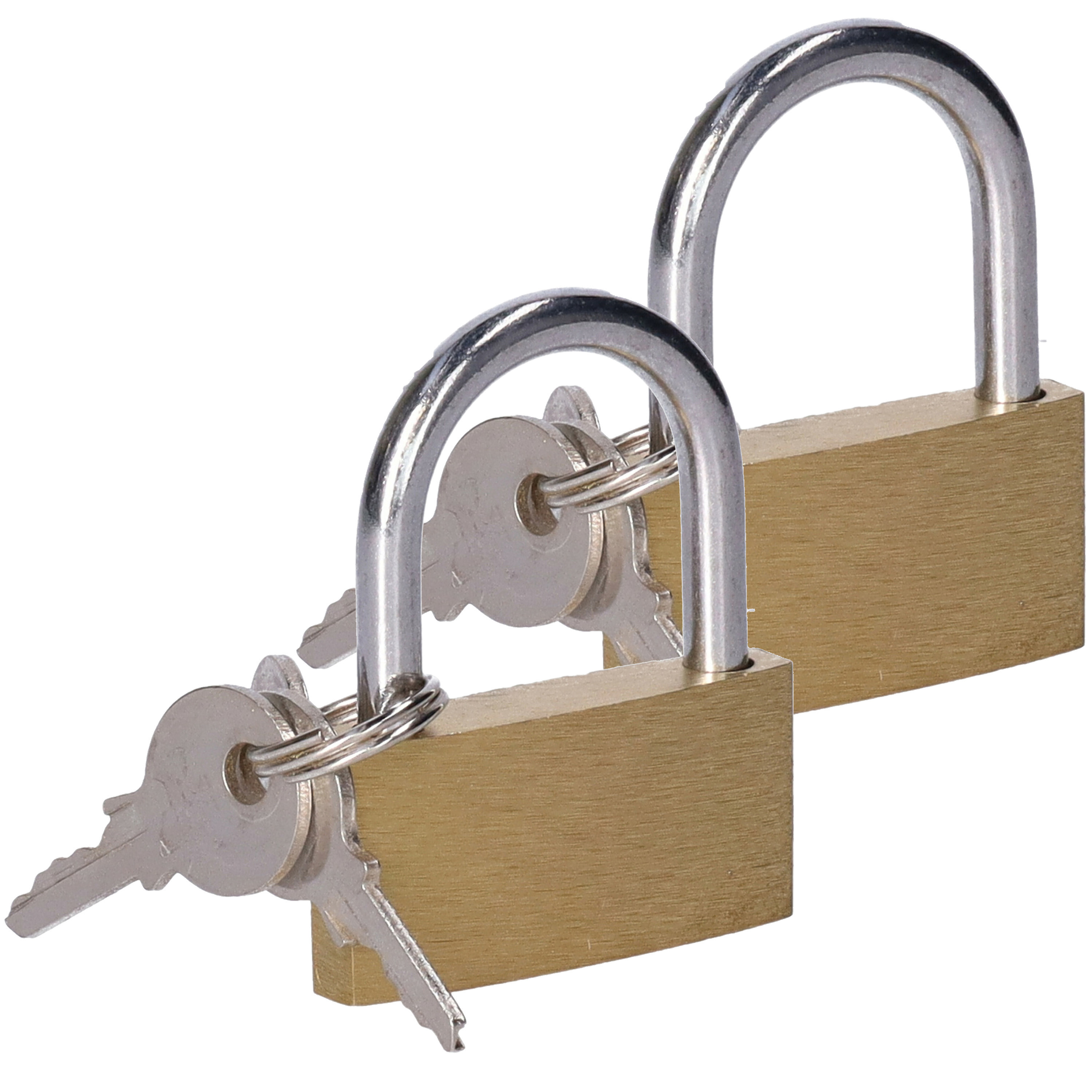 CM Hangslot met sleutel - 40 mm beugel - 3 sleutels - 2x3.2x0.5 cm -