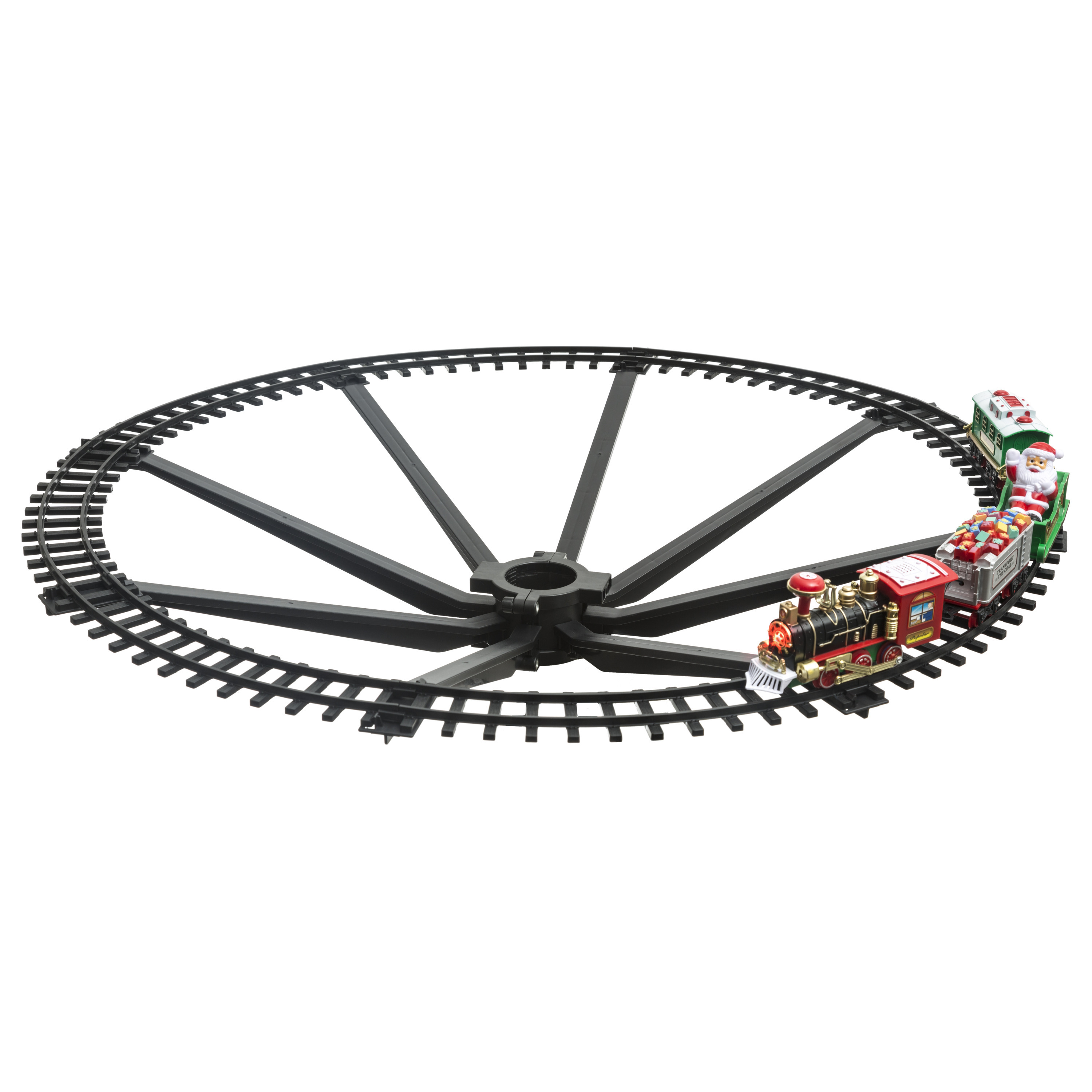 Rijdende kersttrein - geluid en verlichting - 23-dlg - kerstboom trein - kerstversiering -