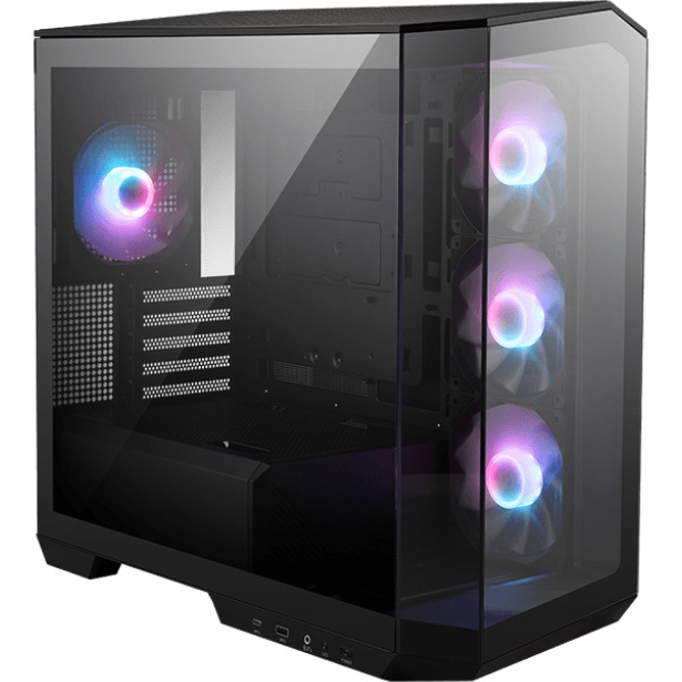 MSI MAG PANO M100R PZ tower behuizing 1x UBS-A | 1x USB-C | ARGB | Tempered Glass