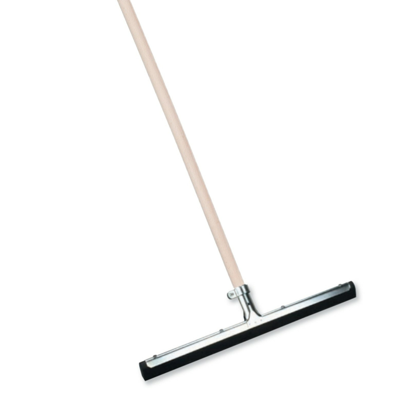 Vloertrekker/waterbezem - metaal/rubber - breedte kop 45 cm - steel hout 120 cm -