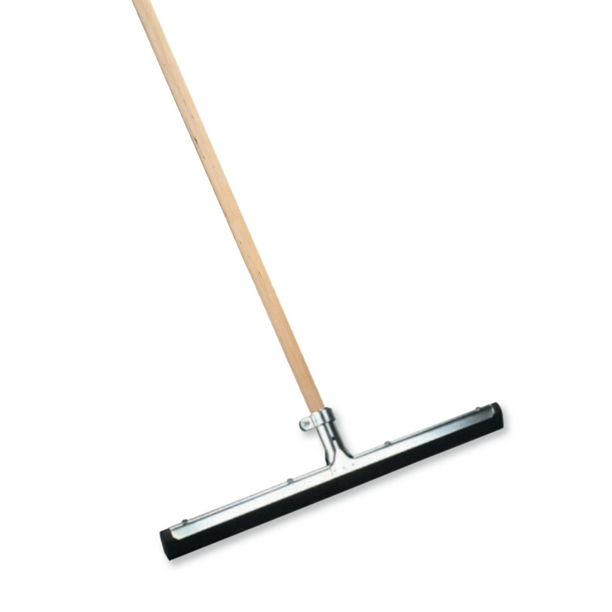 Vloertrekker/waterbezem - metaal/rubber - breedte kop 45 cm - steel hout 130 cm -