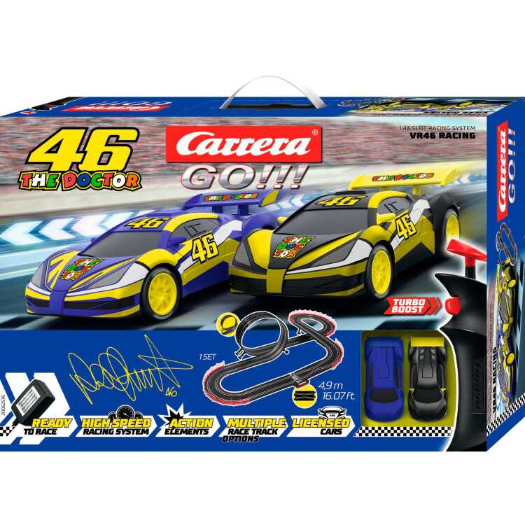 Carrera GO!!! VR46 Ultimate Racing racebaan Schaal 1:43