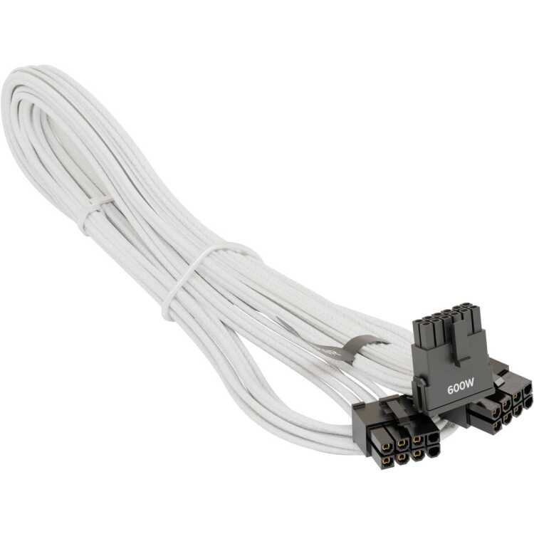 Seasonic 12VHPWR PCIe-adapterkabel, 90° haaks kabel 75 cm