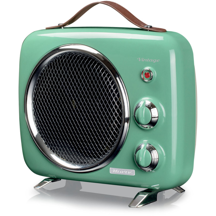 Ariete Vintage groene ventilatorkachel ventilatorkachel 2000 Watt, verwarmen en koelen
